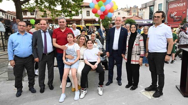 Rengarenk balonlar DMD kas hastası Görkem Efe için gökyüzüne bırakıldı