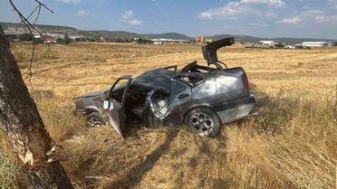 Tavşanlı'da Takla Atan Araçta 1 Yaralı