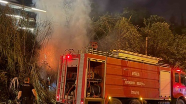 Alanya’da sazlık alanda yangın