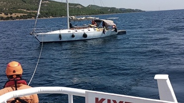 Çanakkale'de Tekne Kurtarıldı
