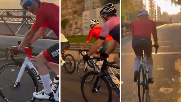 Görevden alınan eski vali Çiçekli İstanbul'da ortaya çıktı, Galata'da pedal çevirdi