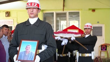 Kıbrıs Gazisi Hüseyin Temel son yolculuğuna uğurlandı