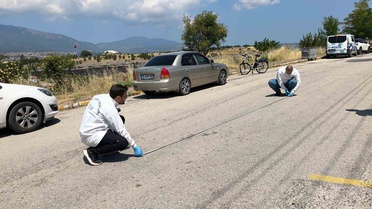Karabük'te Elektrikli Bisikletli Kaza Geçirdi