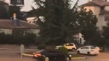 Elazığ'da Drift Yapan Sürücü Kamerada