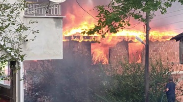 Ordu’da çatı katı yangınında 1 ton fındık küle döndü