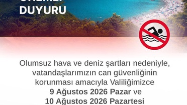 Zonguldak'ta denize giriş yasağı