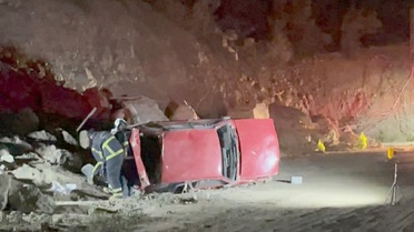 Gaziantep'te Dereye Yuvarlanan Araçta Sürücü Yaralandı