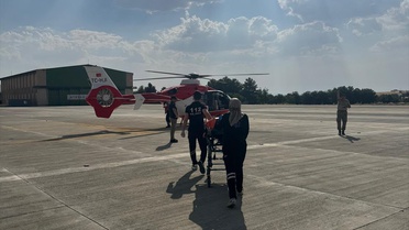 Beyin Kanaması Geçiren Kadın Hava Ambulansıyla Kurtarıldı