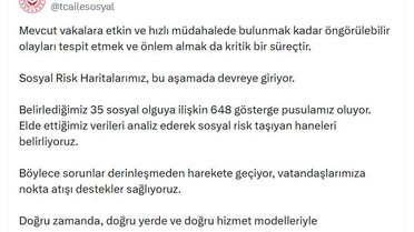 Sosyal Risk Haritaları ile Hızlı Destek