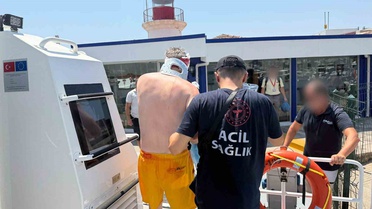 Bodrum'da Yaralıya Tıbbi Tahliye