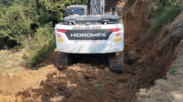 Düzce'de Heyelan Çalışmaları Sürüyor