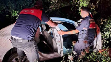 Cide'de trafik kazası: 1 yaralı