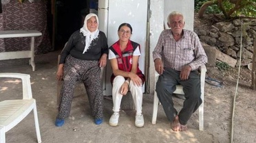 Seydikemer'de şehit yakını ve gaziye moral ziyareti