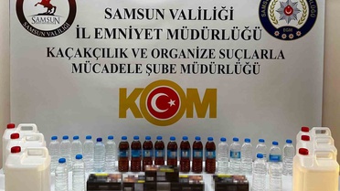 Samsun'da Kaçak İçki ve Sigara Operasyonu