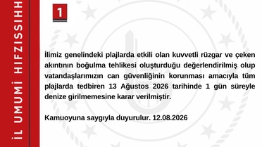 Bartın'da 1 Gün Denize Girmek Yasaklandı