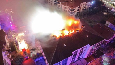 Aksaray'da Apartmanda Yangın Paniği