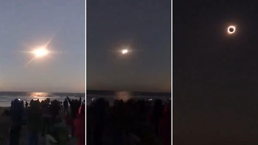 İzlanda'da gündüz geceye döndü! Güneş tutulması böyle görüntülendi