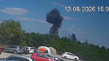 Yalova'da F-16 Uçağı Düşme Anı Kamerada