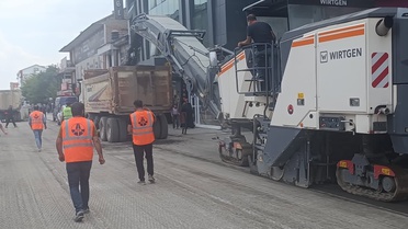 Ağrı'da Kağızman Caddesi Yenileniyor