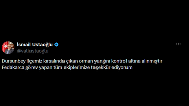 Dursunbey'deki Orman Yangını Kontrol Altında