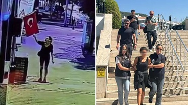 Ters kelepçe ile alındı! İşte bayrağımızı yakan o alçağın savunması