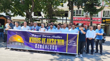 Kahta'da Gazze İçin Basın Açıklaması