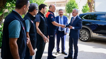 Vali Turan AFAD Müdürlüğünü Ziyaret Etti