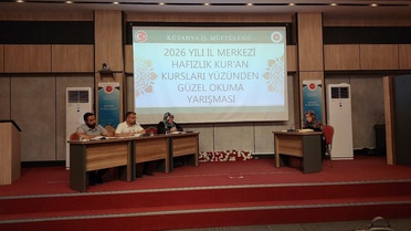 Kütahya'da Kur'an Okuma Yarışması Düzenlendi