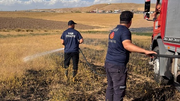 Van İtfaiyesi Temmuz'da 639 Olayla Mücadele Etti
