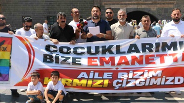 Diyarbakır'da LGBT bayrağına tepki