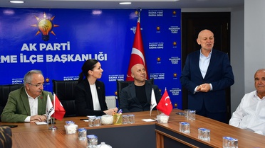 Karaaslan Terme'de Ziyaretlerde Bulundu