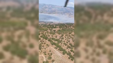 Sındırgı'da Orman Yangınına Müdahale Sürüyor