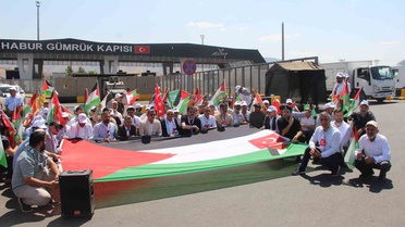Filistin Konvoyu İçin Sınırda Eylem