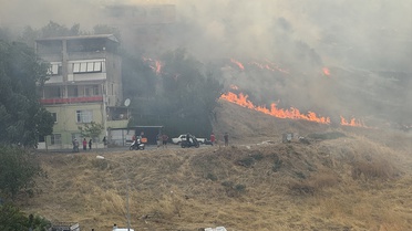 Karşıyaka'da Otluk Alanda Yangın