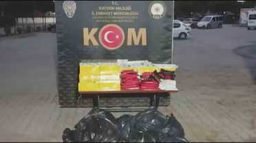 Kayseri'de Kaçak Sigara ve Nargile Tütünü Operasyonu