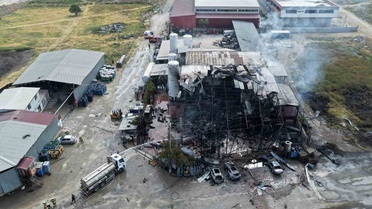 Salihli'de Gaz Tesisinde Patlama