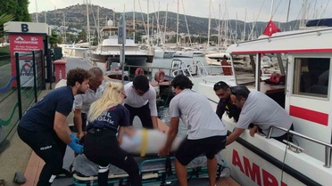 Bodrum'da Turist Tekne Kazası
