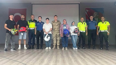 Üzümlü'de Motosiklet Sürücülerine Eğitim