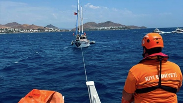 Bodrum'da Arızalı Tekne Kurtarıldı