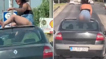 Görenler gözlerine inanamadı! Dans etti, yetmedi eteğini sıyırıp...