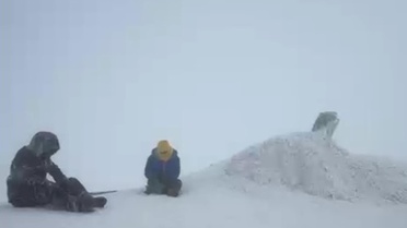 Ağrı Dağı'nda Soğuk Zorlu Tırmanış