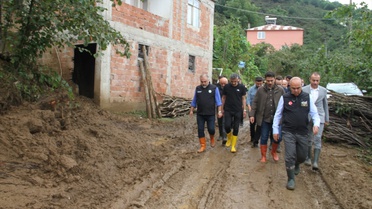 Vali Koç, Taşkın Bölgelerinde İncelemelerde Bulundu