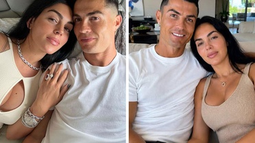 Görüntüler yeni ortaya çıktı! Milyarder Ronaldo evinin salonunda evlendi