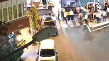 Kağıthane'de Bekçi Kaza Geçirdi