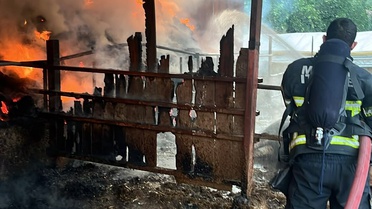 Ula'da Yangın: 4 Hayvan Öldü, 1500 Saman Yandı