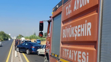 Aydın’da 8 araçlı zincirleme trafik kazası