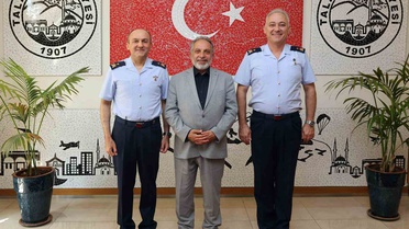 Komutanlardan Başkan Yalçın’a veda ziyareti