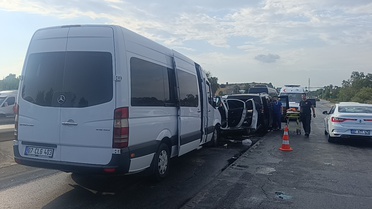 Manavgat'ta zincirleme kaza: 17 yaralı