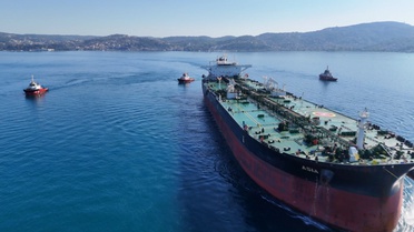 İHA Saldırısına Uğrayan Tanker İstanbul Boğazı'nda
