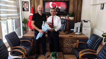 Başkan Arıkan, İlçe Milli Eğitim Müdürü Uğurlu ile görüştü